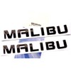Yoaoo 2Pack OEM Black Malibu Nameplate Letter Emblem Badge Glossy