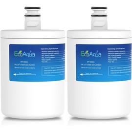 EcoAqua EFF-6005A Fridge Water Filter Compatible with LG LT500P 5231JA2002A (1) 5231JA2002B SADQ72910901 ADQ72910902 ADQ72910907 Kenmore/Sears GEN11042F-08 GEN11042FR-08(2)