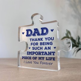 Red Ocean Thank You Gift For Dad Birthday Christmas Important Piece Of My Life Dad Gift From Daughter Son Gifts For Him Novelty Gift For Dad Father Gift Keepsake Dad Gifts