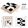 WoLraYuan Jenga Hide Building Blocks Wooden Building Blocks Toys Black