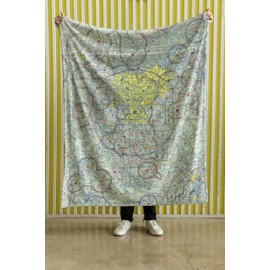 Cloud 9 Aviation Blanket VFR Sectional Chart Throw Pilot Gifts for Men Women Student Pilots Gifts for Pilots Flight Attendants (Atlanta Sectional)