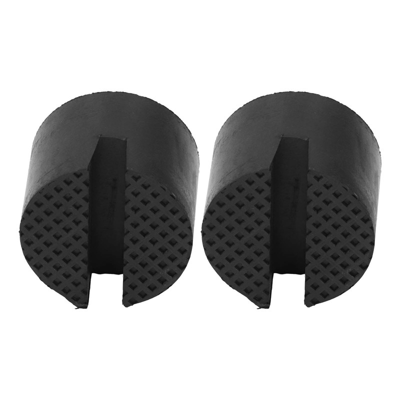 2Pcs Rubber Jack Pad Slotted Adapter Trolley Vehicle Lift Axle