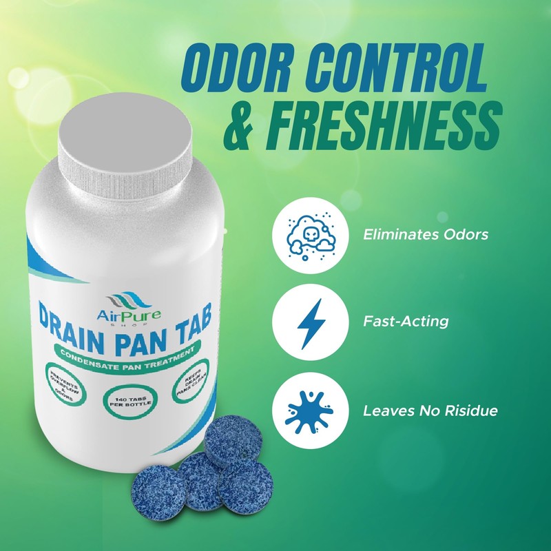 Air Pure Drain Pan Tabs - 140 Flow Treatment Tablets
