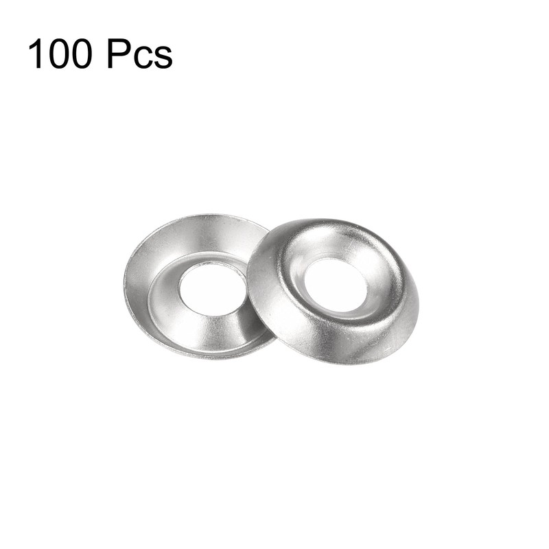 sourcing map Countersunk Pan Washers #8 304 Stainless Steel for