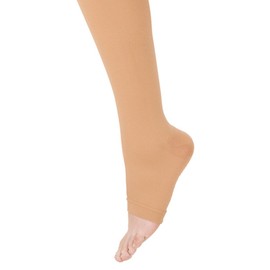 アルケア アンシルク・2 ハイソックス つま先なし 弾性ストッキング 20274 ブラウン S