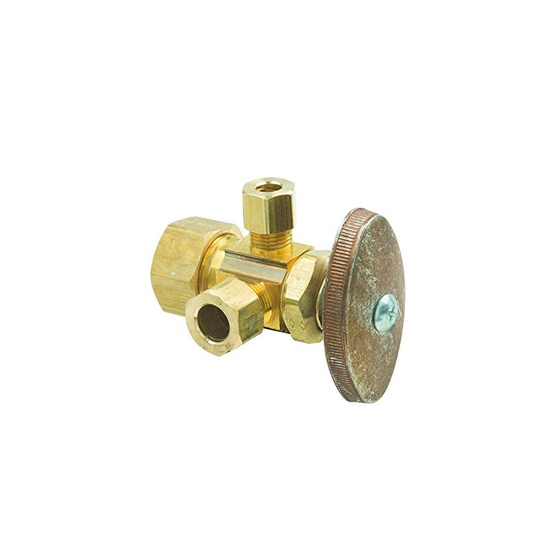 Brasscraft CR1900RX R1 Dual Outlt Stop Mt 1/2 Ncomx1/4Odcom Rb