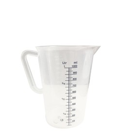 Trenton Plastic Polypropylene Graduated Measuring Jug, 1.0 Litre Capacity