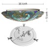 ARTZONE Tiffany Ceiling Lights, Stained Glass Ceiling Light 3-Lights 16