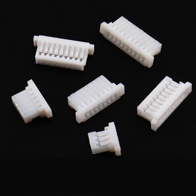 JYCONNECTS JST SH 1.0 mm Plug Kit, 2/3/4/5/6/7/8/9/10-Pin Male Housing