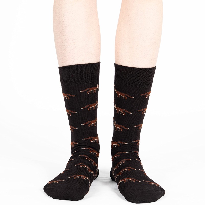 Mysocks Unisex Ankle Design Socks Fox, Fox, 7-11 uK