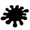 4 Splash Black Acrylic Coasters