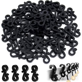 UKDD® Outdoor Light Clips, Light Clips Gutter, Hooks Outdoor Light, Hooks S Clips Hooks for Outdoor Lights Gutter Clips, Light Hooks for Outside String Lights (Pack of 50 Hooks)