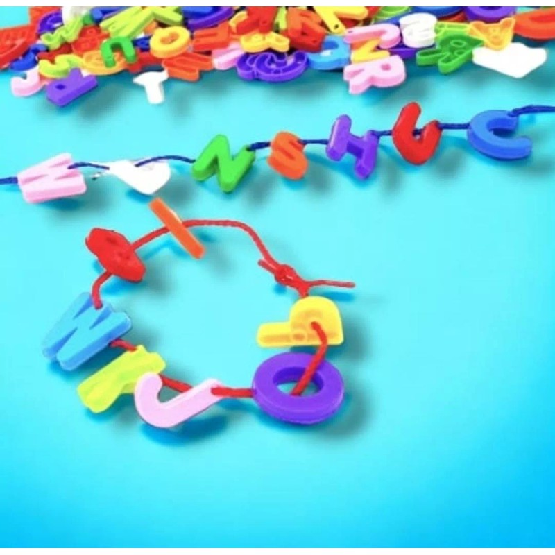 ComLeo Juego De Letras 3d Plastico Tendedero Didactico