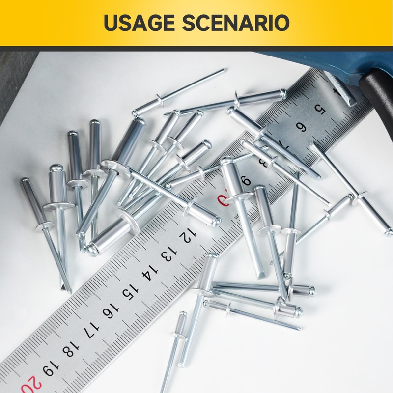 Mywish 210Pcs Aluminum Steel Blind Pro Rivets Assortment Kit, 8