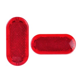 Boerunid 4Pcs Red Interior Door Panel Warning Light Cap Reflector for 6Q0947419