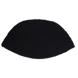 EREZ OVED Yarmulke Jewish Kippah Frik Kipa Judaica Yamaka Kippa Yamakah Yarmulka Hat Men Or Kids (Black Plain)