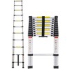 10.5FT/3.2M Telescoping Extension Ladder Aluminum Telescoping Ladder with One-Button Retraction