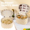 UUYUUY - Estuche de maquillaje para cambiador, blanco, beige (Beige