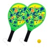 Wooden Beach Rackets 39 cm with Perforated Wooden Rackets Beach