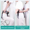 Walking Belt Transfer Belt for Seniors with 7 Handles and