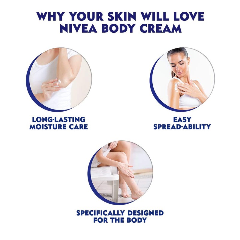 NIVEA Soft Cocoa Butter Body Cream 250 ml (Pack of