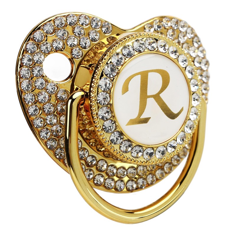 Glitter Pacifier, Baby Pacifier Lightweight Easy Care Capital Printed Healthy