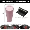 JUSTTOP Car Trash Can Bin with Lid, Leakproof Car Door