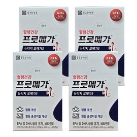 Chong Kun Dang Health Promega Nutage NTG Omega 3 430ml x 60 Capsules 4 Boxes () / 종근당건강 프로메가 뉴티지 ntg 오메가3 430ml x 60캡슐 4박스 ()