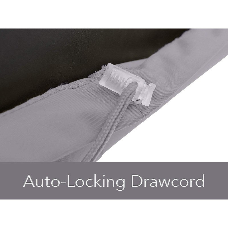 Covermates Square Firepit Cover – Water-Resistant Polyester, Mesh Ventilation, Fire