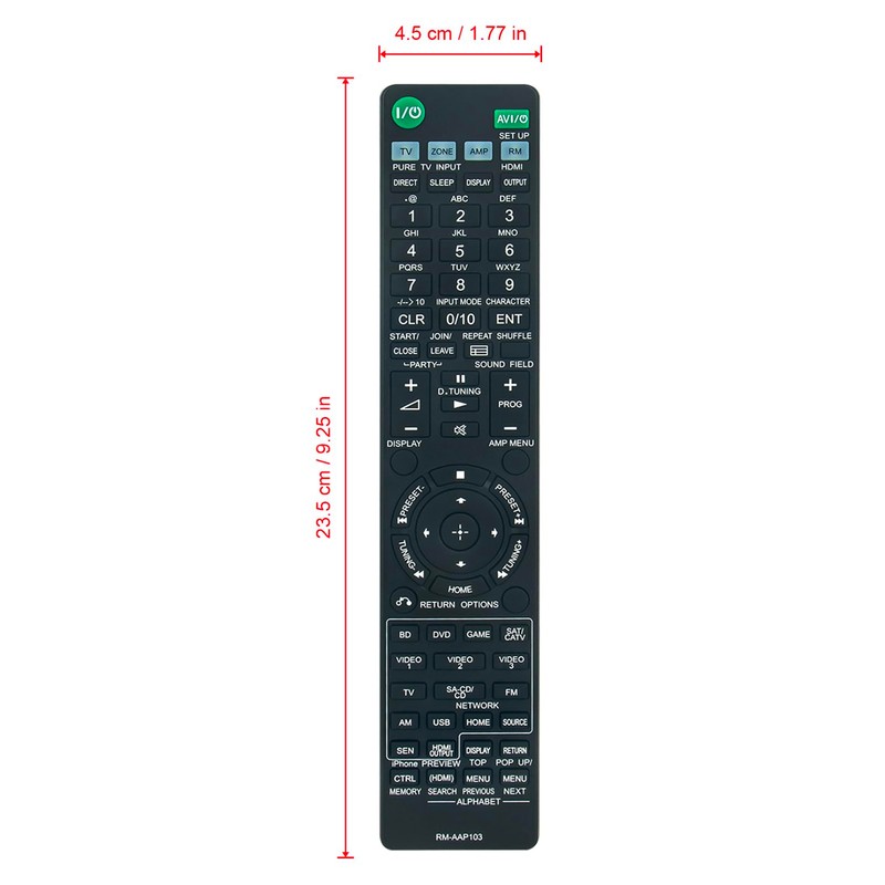 RM-AAP103 sub RM-AAP102 RM-AAP104 Replacement Remote Control Compatible for Sony