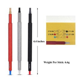 TICFROG 6 in 1 Watch Hands Repair Tool Kit, Watchmakers Wristwatch Repair Tools with 3PCS Watch Hand Pressers Pusher, 2PCS Removers Lever Minute Second Hand Removal, Puller Plunger Set (Red)