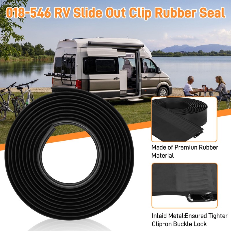 018-546 RV Slide Out Clip Rubber,Door Window Channel Seal Mounts