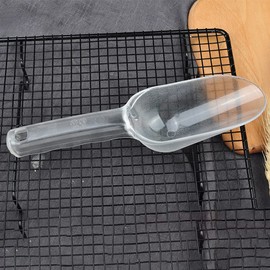 GSHLLO Clear Plastic Ice Scoop Spoon Candy Sugar Scoop Ice Shovel for Kitchen Bar