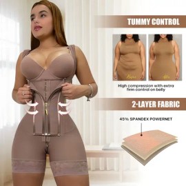 Faja Colombiana Postparto De Alta Compresión Para Mujer Color Violeta Oscuro Talla S