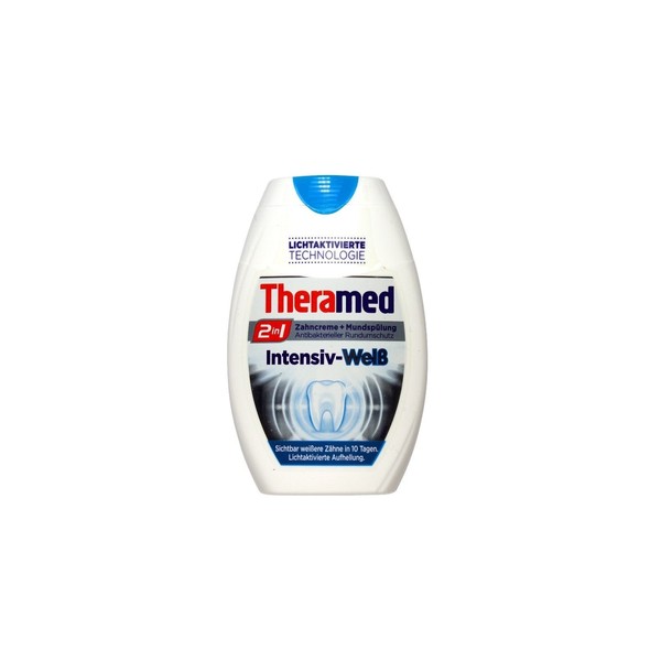 Theramed 2-in-1 Toothpaste + Mouthwash Intensive White 75 ml Light Active-Techno