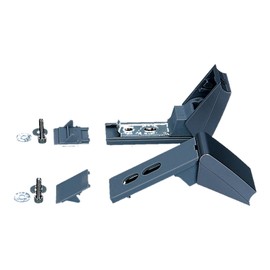 Repair Kit Door Handle Silver Wide for Stainless Steel Lever Handle Compatible with Liebherr Fridge Freezer Combination Replacement Handle 9590190 9590178