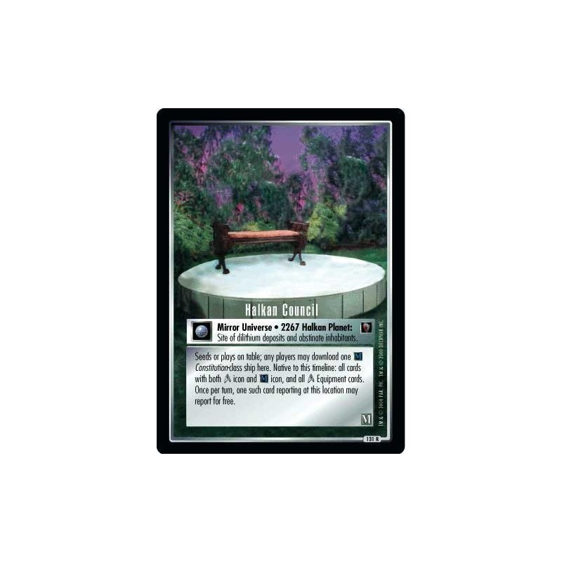 Decipher Star Trek CCG 1E MM Mirror Mirror HALKAN Council