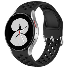 Vcegari Correa deportiva sin huecos compatible con Galaxy Watch 7/6/5/4 Band 40mm 44m/Galaxy Watch FE/Watch 6 4 Classic 43mm 47mm 42mm 46mm/Watch 5 Pro 45mm, pulseras de silicona suave de 20 mm
