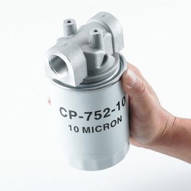 Hydraulic Oil Filter Assembly,3/4" NPTF hydraulic filter housing,10 Micron,20 GPM,1"-12 Thread spin-no hydraulic filter for Petroleum Based Fluids, 221006, ‎CP-751-10