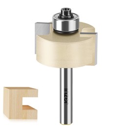 Slot Cutter Router Bit, ''T'' Type Bit with Bearing, Slot Router Bit Set,1/4" Shank,Cutting Height 5/8" and 3/8" Deep T Trark Bit with Bearing