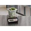 San Jamar SCDG33BK Square Professional Digital Scale, Black with Stainless