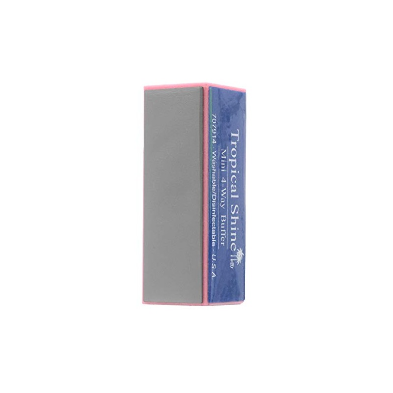 Mini bloque pulidor de uñas 4 caras 2 piezas Tropical