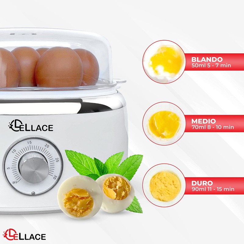 LELLACE Electric Egg Boiler with Timer and Alarm - 1