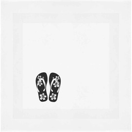 'Floral Flip Flops' Cotton Napkin/Dinner Cloth (NK00043329)