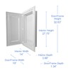 Benner-Nawman BN14304F 28" White Plastic WiFi-Friendly Foldable Structured Wiring Multi-Media