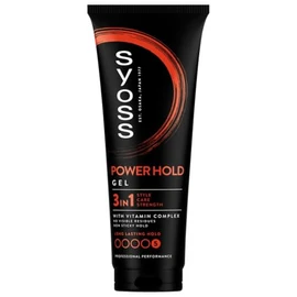 Pack of 6 Syoss Hair Gel 3-in-1 with Vitamin Complex - Power Hold - 250 ml