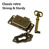 Hayaww 2 pieces antique lock locker, door lock, antique cabinet