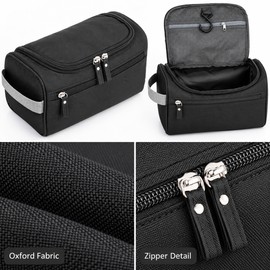 Waterproof Travel Makeup Bag for Toiletries and Cosmetics – Portable Oxford Fabric Organizer for Daily Use and Trips