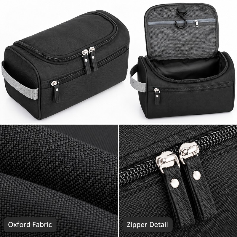 Waterproof Travel Makeup Bag for Toiletries and Cosmetics – Portable