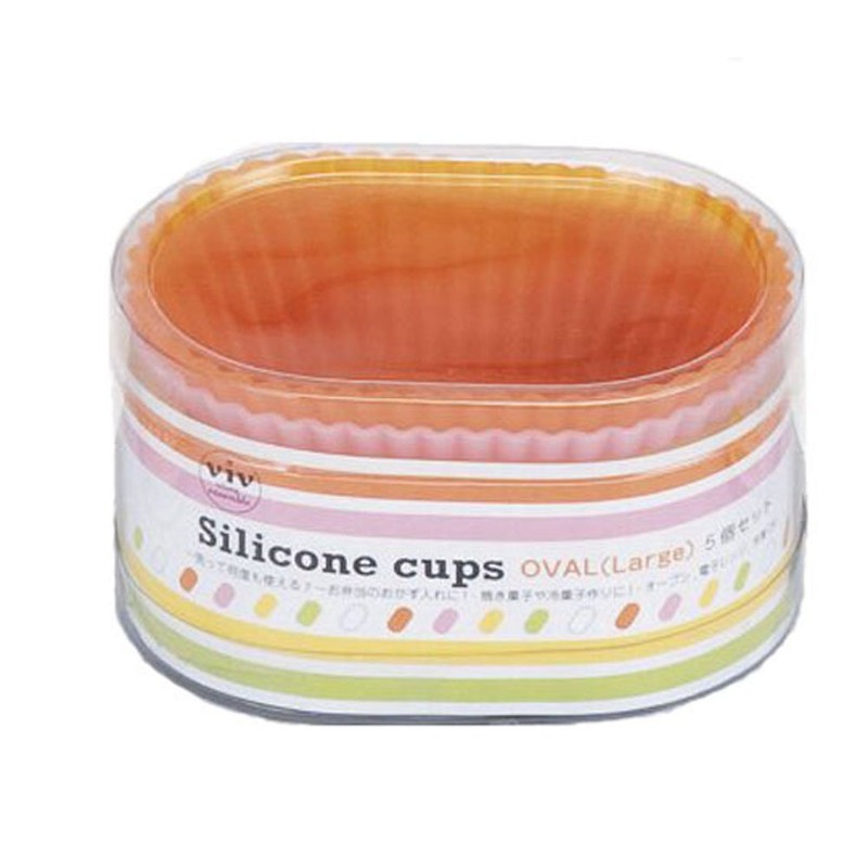 World Create 59613 Viv Silicone Cup, 5 Colors, Oval L